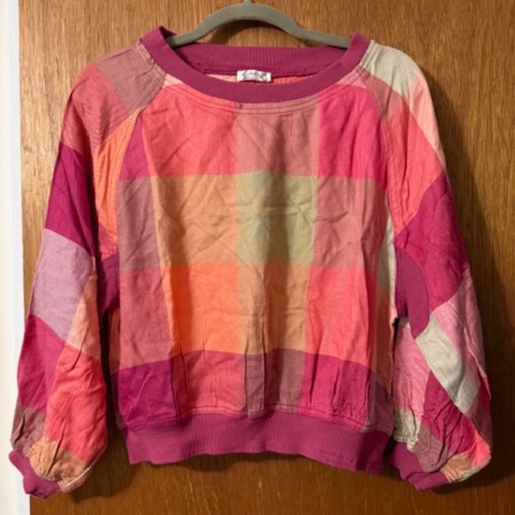 Free People Sugar Cookie Flannel Pullover Size XS (fits to smallish-medium) - Picture 3 of 6